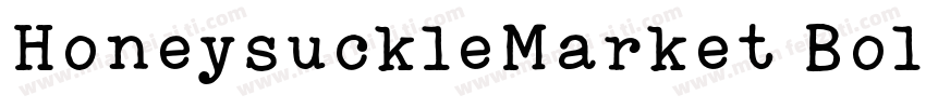 HoneysuckleMarket Bold字体转换